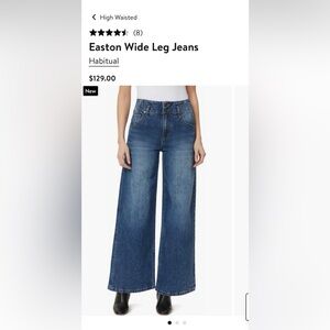 Habitual  EASTON HR Wide Leg Jeans
